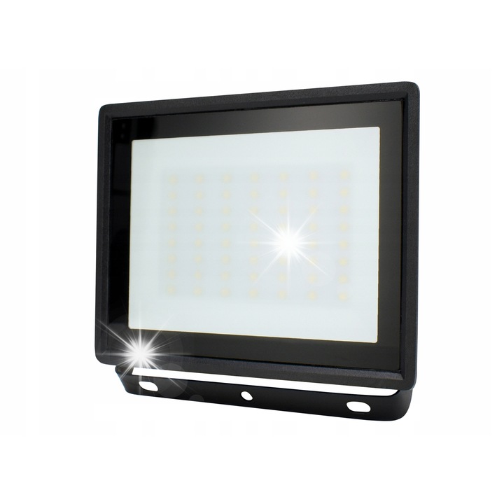 Bemko LED halogén lámpa 50W 4280lm 4000K IP65 fekete 18x15.7cm