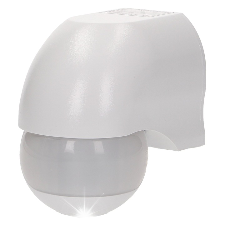Senzor miscare Orno 180°, alb, 85x92x64mm, 1200W, IP44