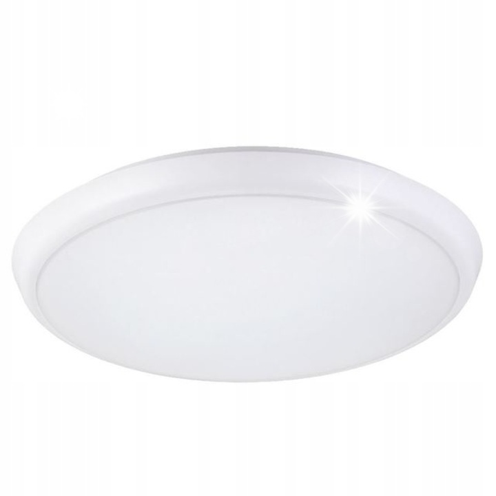 LED плафониера Bemko Diana 16W 4000K IP66 със сензор 26.5x26.5x5cm бяла
