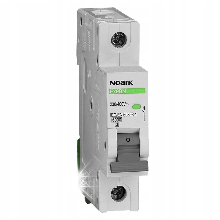 Noark Ex9BN elektromos biztonsági megszakító 25A 6kA C 1P 230x400V