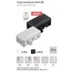 Pawbol KLIK elektromos puska fekete 95x157x40mm IP54