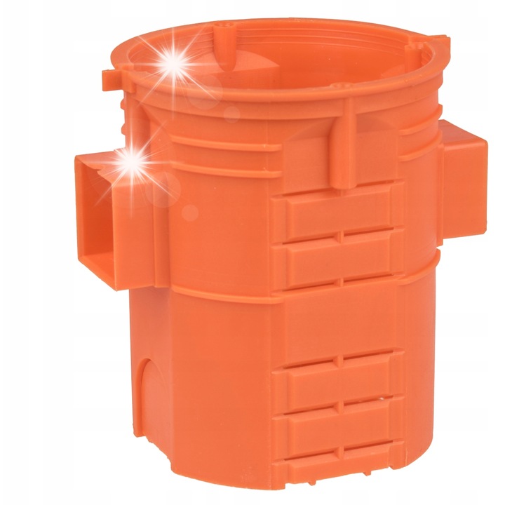 Simet S60GF mély narancssárga szerelődoboz 60x81mm