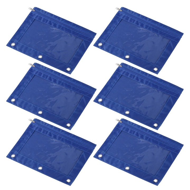 Комплект от 6 несесера YANYXR, издръжливи, прозрачни, 20x10см