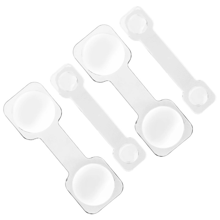 Set 4 lentile telescop YANYXR acrilice transparente 9.5x3.2x0.1cm 8.5x2x0.1cm 3x magnificatie