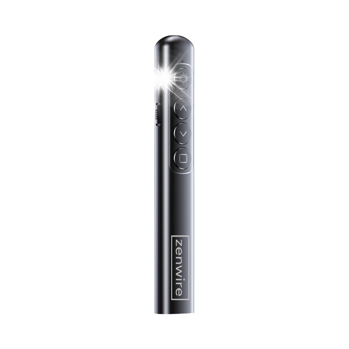 Indicator laser prezentare Zenwire S9 rosu wireless USB 140x20x14mm