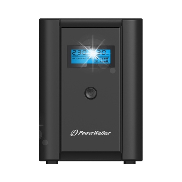 UPS Powerwalker VI 1200, 1200VA, fekete, 195x365x139mm