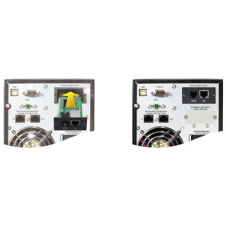 Modul SNMP PowerWalker pentru UPS VFI si C Series, control si monitorizare, 4.7x1.5x2.3cm