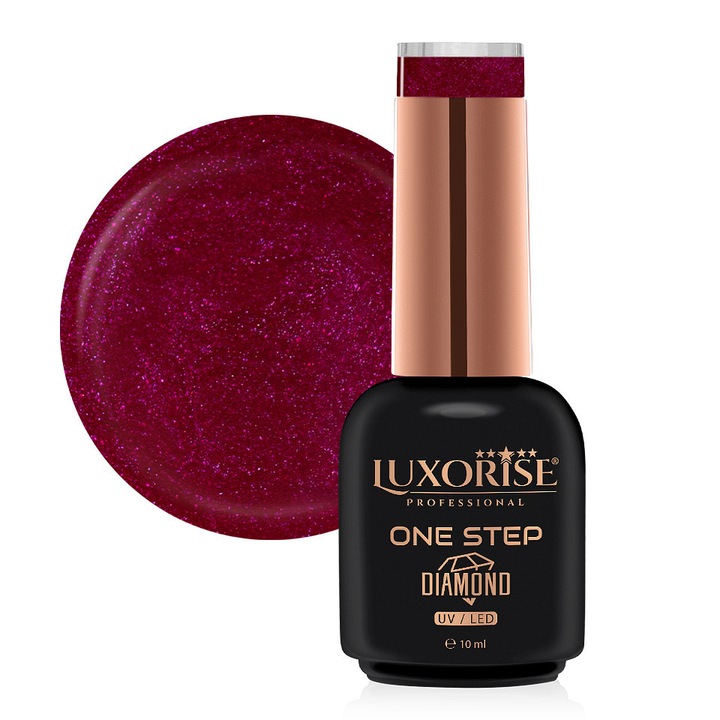 LUXORISE One Step Diamond Féltartós Körömlakk - Rasberry Sheer 10ml