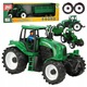 Traktor utánfutóval Stator XXL 43cm súrlódásos zöld