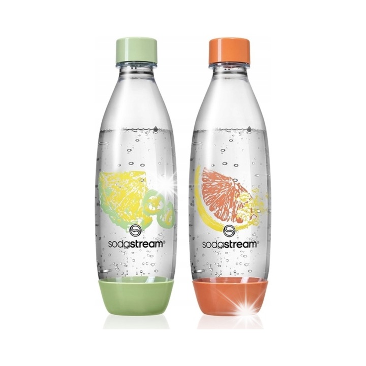 SodaStream Fuse Crafted palack szett, 2 db, Tritan, 1000ml, átlátszó