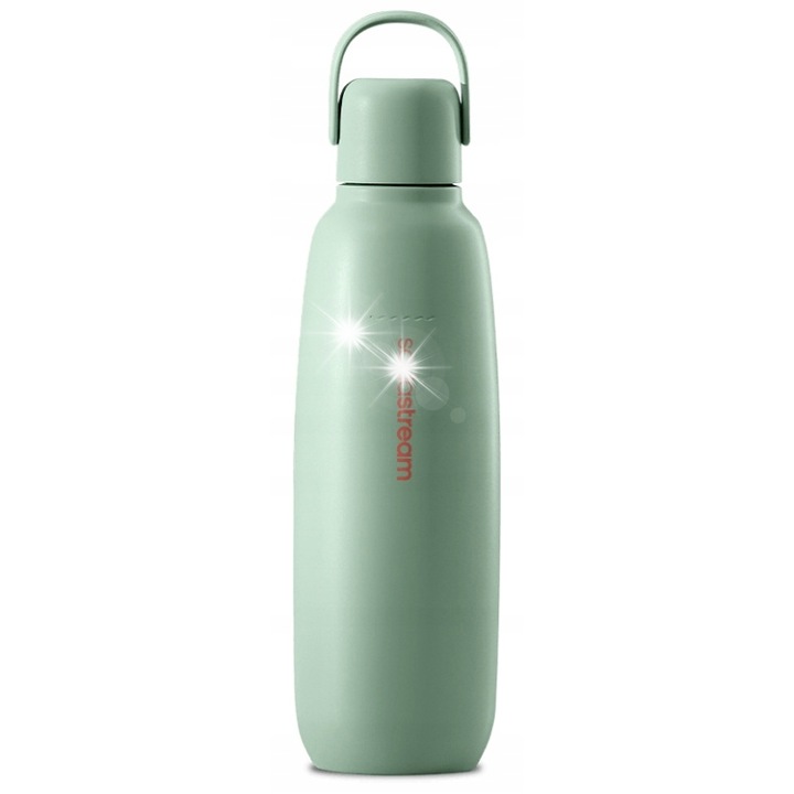 SodaStream Fizz&Go termikus palack 0,9 l mentazöld fém