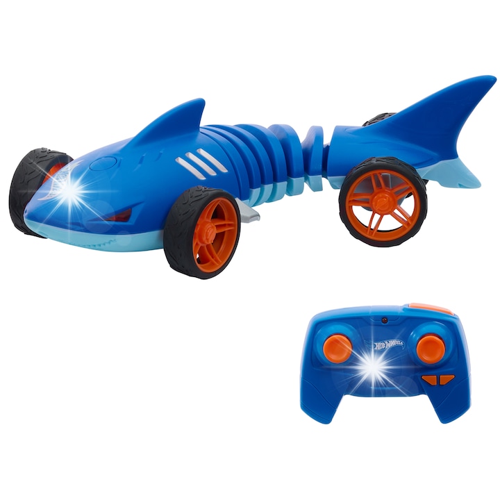 Hot Wheels RC Cápa Speeder autó, piros, 1:15