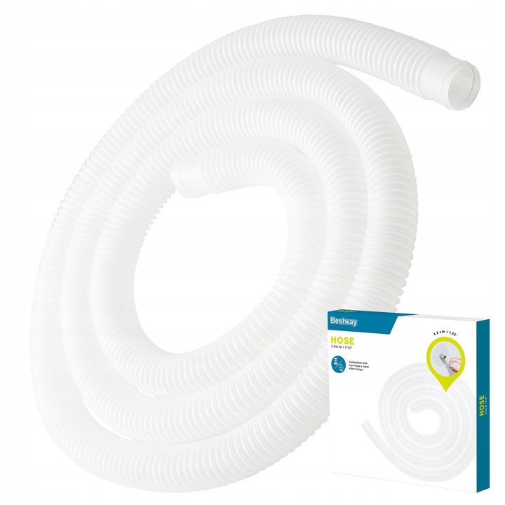 BestWay medence szivattyú tömlő 3m 32mm ellenálló műanyag