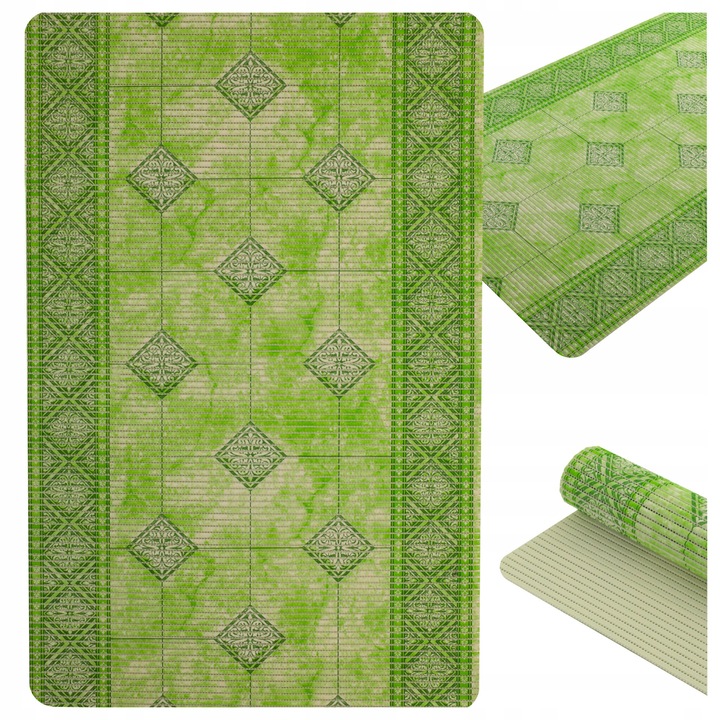Masca antiderapanta baie Allvo Ducat Green spuma verde 65x90cm