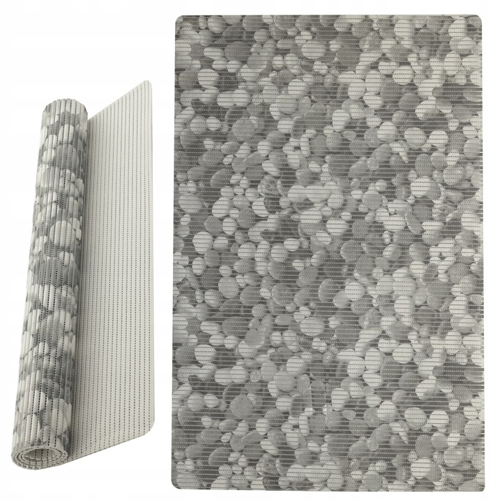 Mata baie Allvo Stone Grey antiderapanta spuma 65x50cm