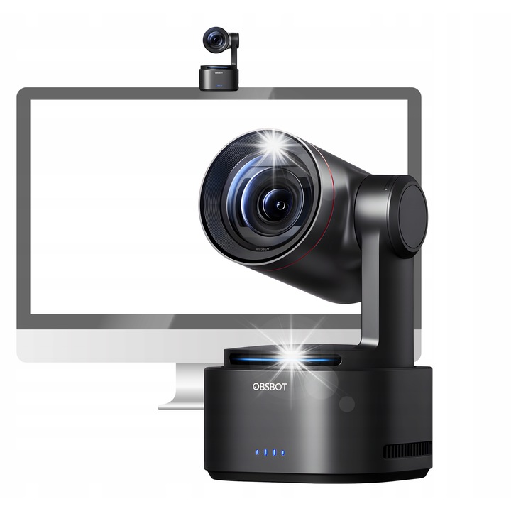Camera web Obsbot Tail 2 4K AI 120FPS HDMI USB 3.0 1kg 5000mAh