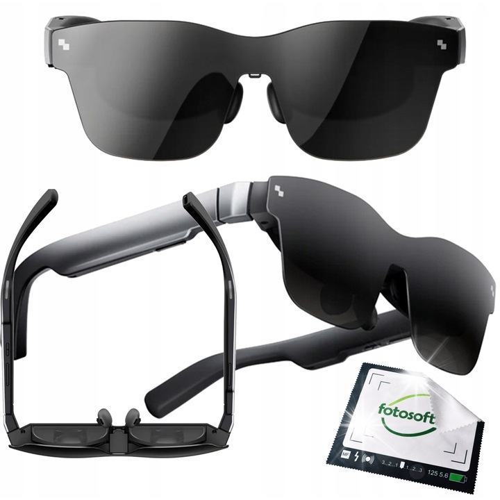 Ochelari AR RayNeo Air 3S micro-OLED 120Hz negru