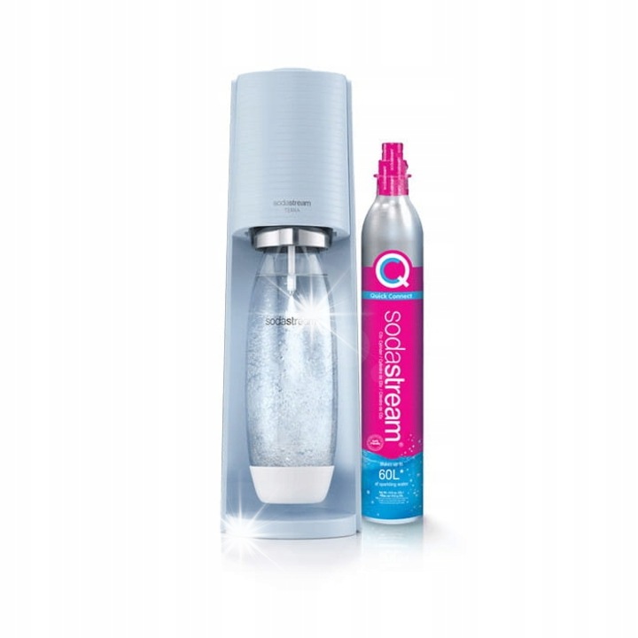 Сатуратор за вода SodaStream Terra бял 1L комплект