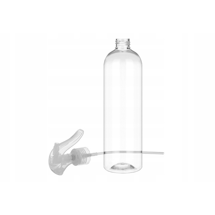 Прозрачна PET бутилка със спрей 250ml 24/410