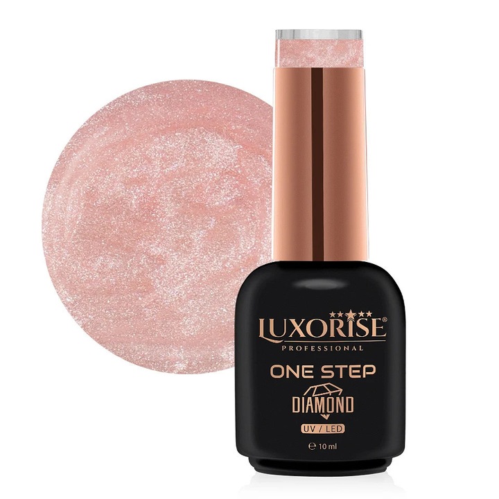 LUXORISE One Step Diamond Féltartós Körömlakk - Rose Quartz 10ml