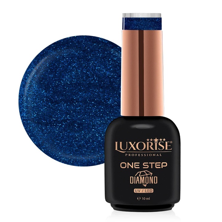 LUXORISE One Step Diamond Semipermanens Gél Lakk - Electric Sky 10ml