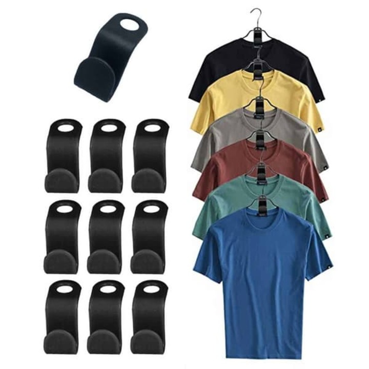 Set 10 carlige organizator umerase negre 6x2cm