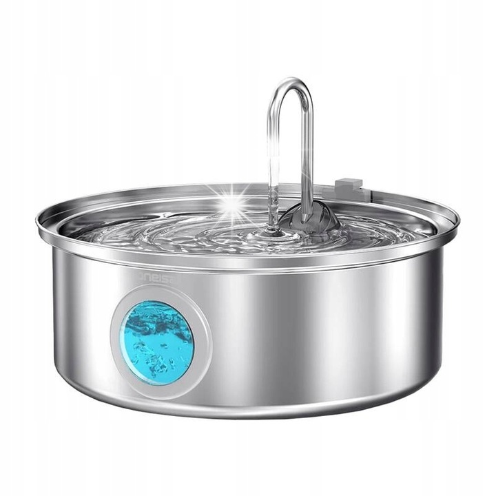 Fantana inteligenta Oneisall 7L inox pentru animale 31x31x12cm