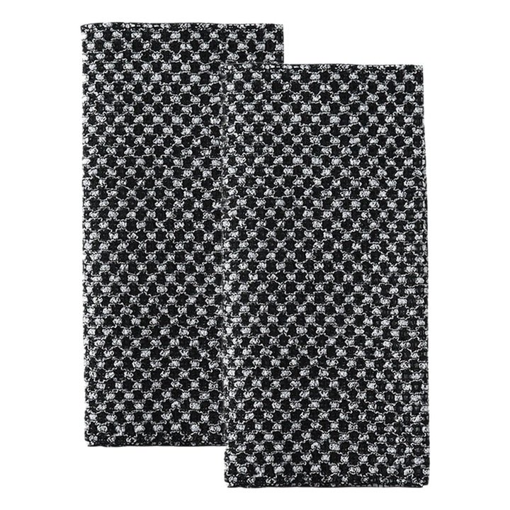 Prosop de baie exfoliant negru 98x22.5x0.5cm set 2 bucati
