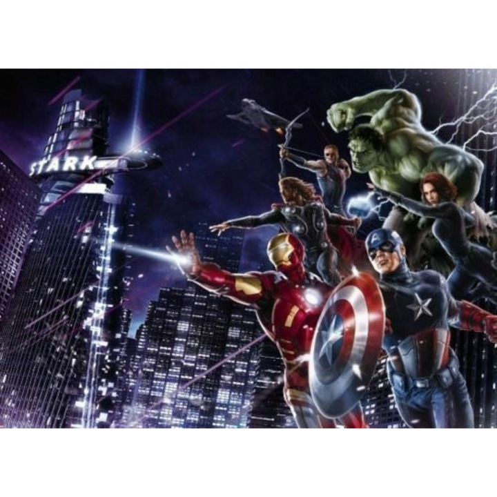 Komar Bosszúállók Marvel tapéta 254x184cm, 4 részes szett, papír, ragasztóval