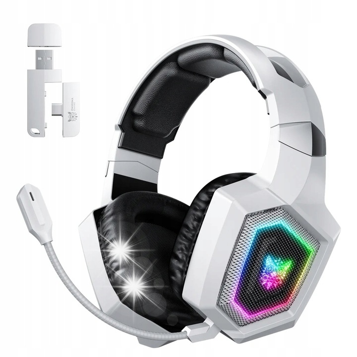 ONIKUMA GT806 vezeték nélküli RGB fekete PC fejhallgató
