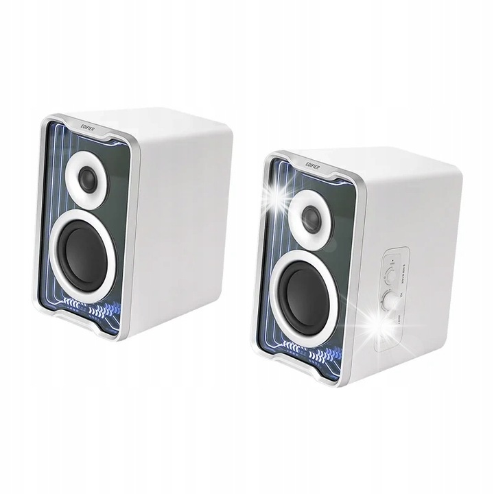 Edifier QR30 aktív hangszórók, Bluetooth 5.4, RGB, fehér, 127.5x193x142mm