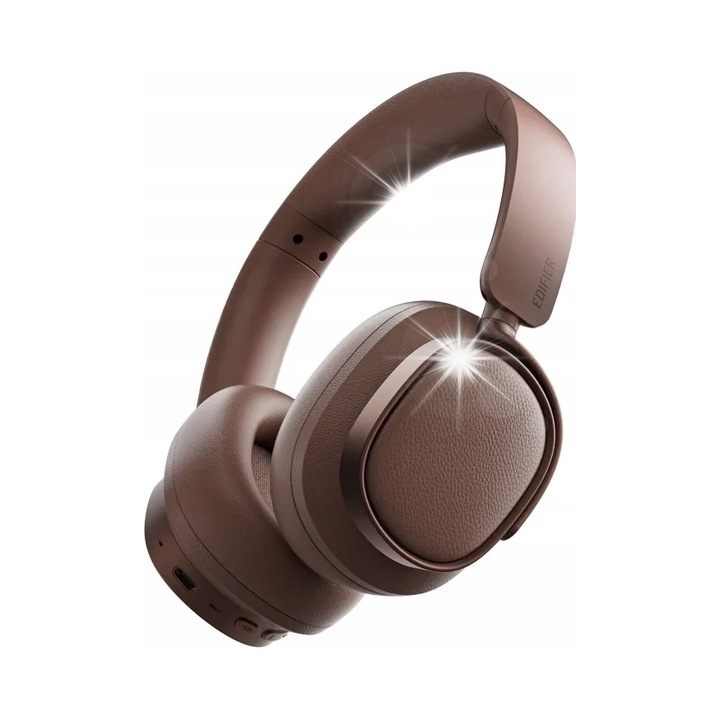 Edifier ES850NB vezeték nélküli fejhallgató, ANC, barna, 40mm, Bluetooth 5.4