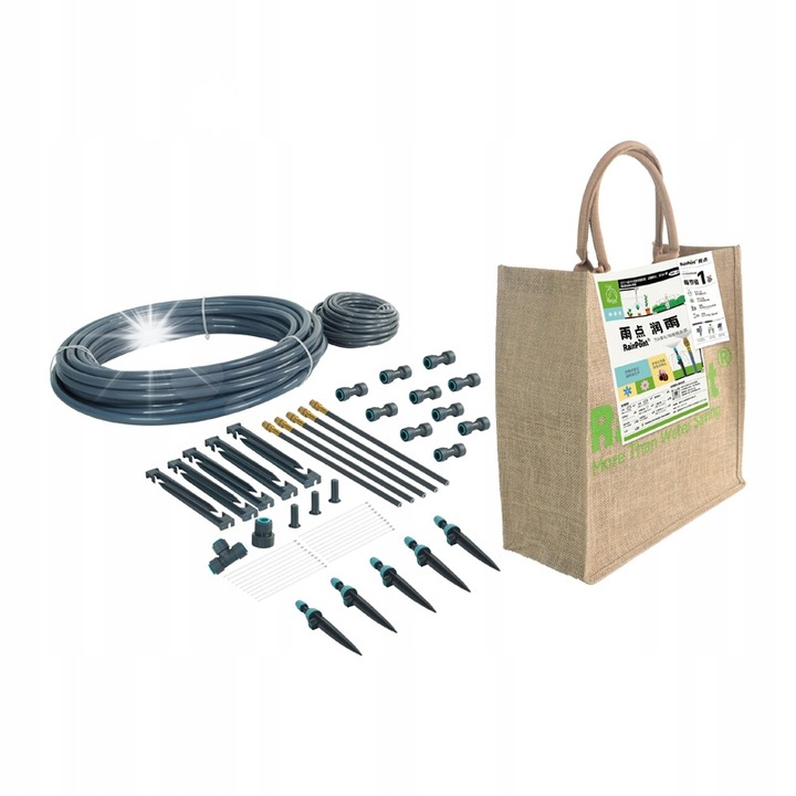 Set irigare picurare si ceata RainPoint DIK-05, reglabil, 120L/h, multicolor