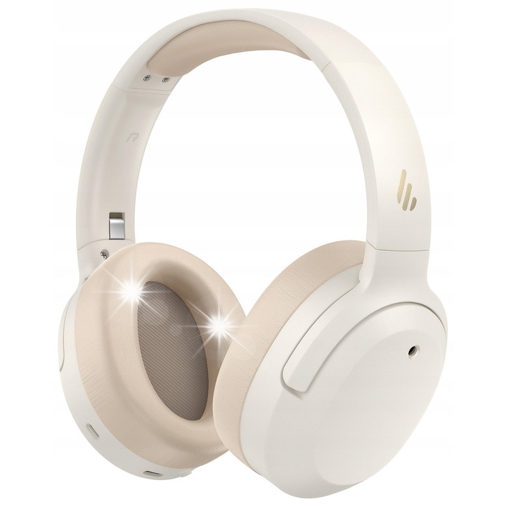 Edifier W820NB Plus vezeték nélküli fejhallgató, ANC, krémszínű, összecsukható, 40x247g
