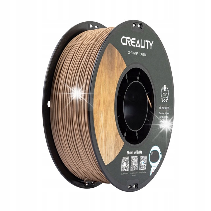 Filament PLA Creality CR-Wood fehér fenyő 1.75mm 1kg