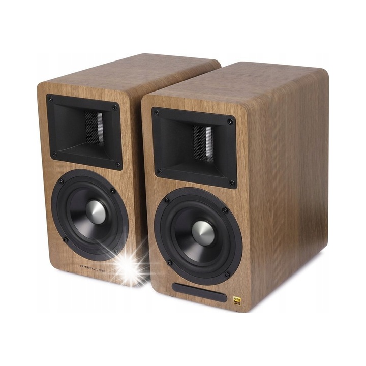 Edifier Airpulse A80 aktív hangszórók, 100W, Bluetooth, dió, 14x25x22cm