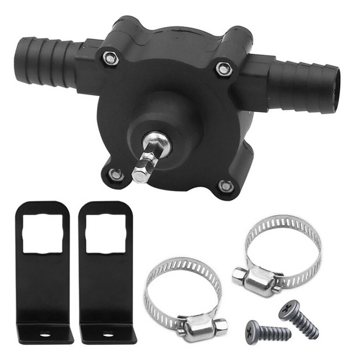 YANYXR hordozható elektromos szivattyú, önfelszívó, 20-40L/perc, fekete, 16x19mm