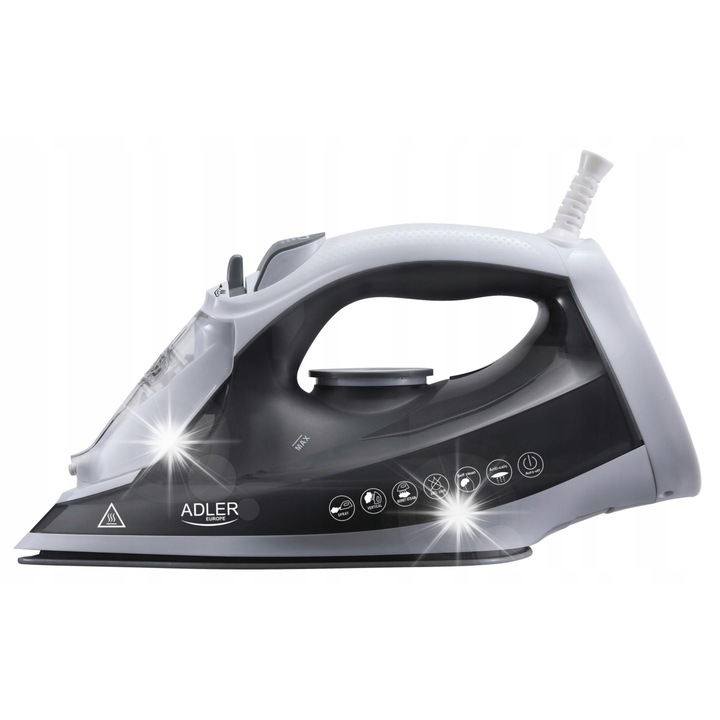 Fier de calcat cu aburi Adler Strazak 2600W anti-calcar anti-picurare