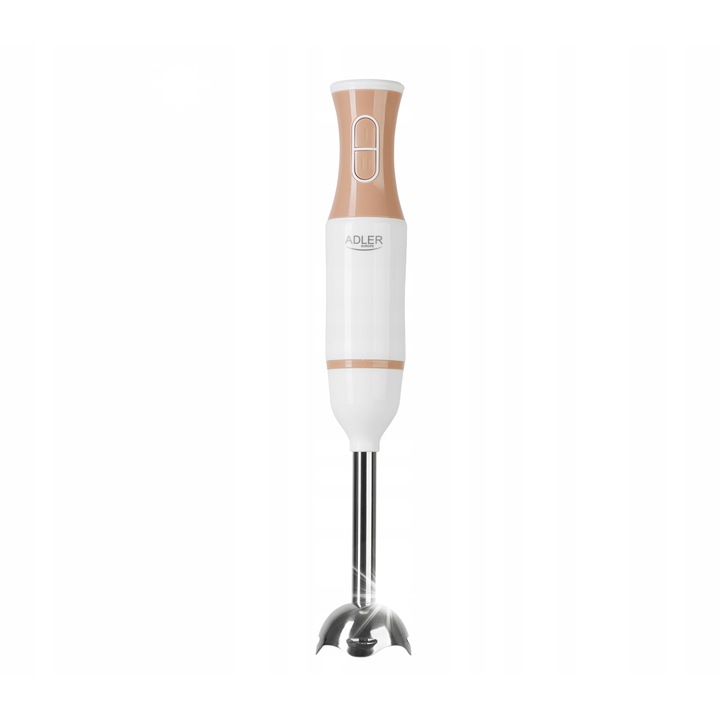 Ръчен пасатор Adler AD 4616, 500W, 2 скорости, бяло-златист, инокс