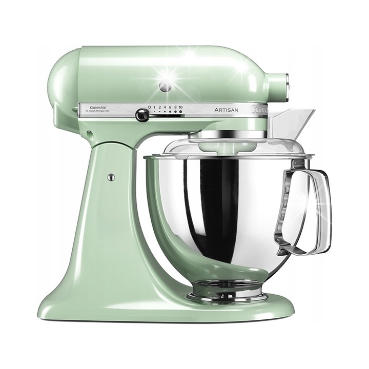 KitchenAid Artisan 5KSM175 robotgép, fém, pisztácia, 4.8L, 36x22x34cm