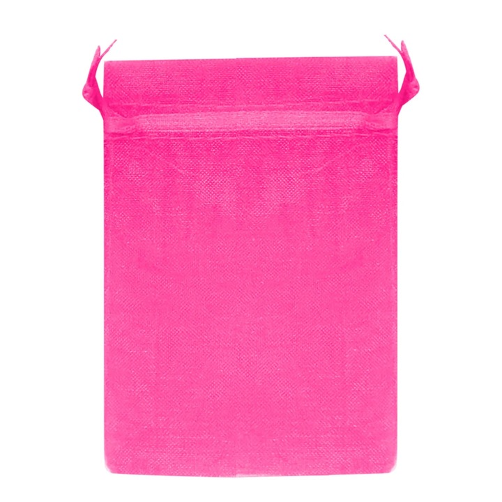 30 db rózsaszín organza tasak szett 7x9cm ajándékokhoz, esküvői partihoz