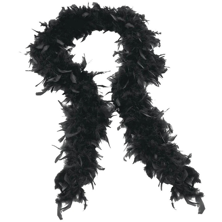 Boa din pene alb YANYXR unisex 60g marime unica