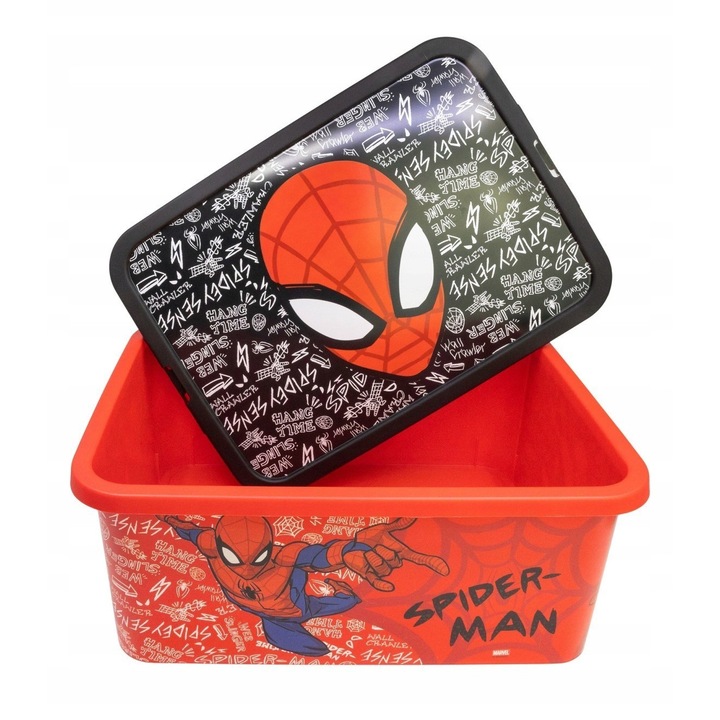 Кутия за съхранение Stor Spider-Man 13L червена 15,5x30x40см