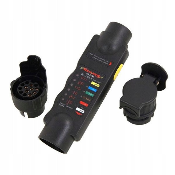 Tester priza remorca Neilsen wireless 7 13 pini compact