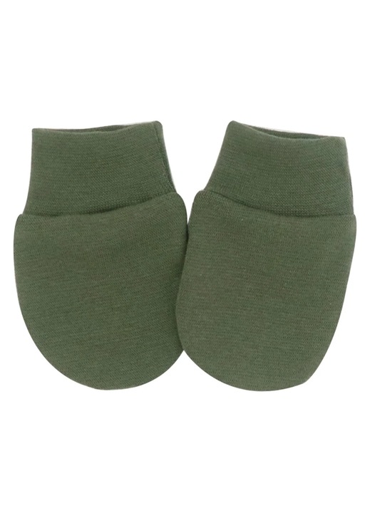 Manusi bebelusi YANYXR bumbac unisex verde 10x7cm