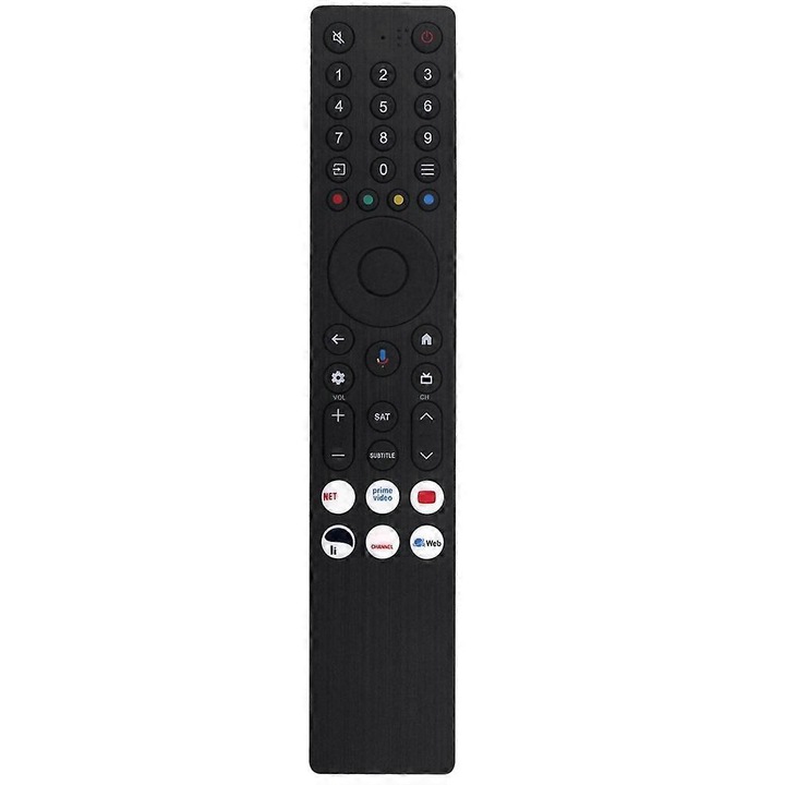 TV távirányító, fekete, 2xAAA, RC833A FMB4, 15x5x2cm