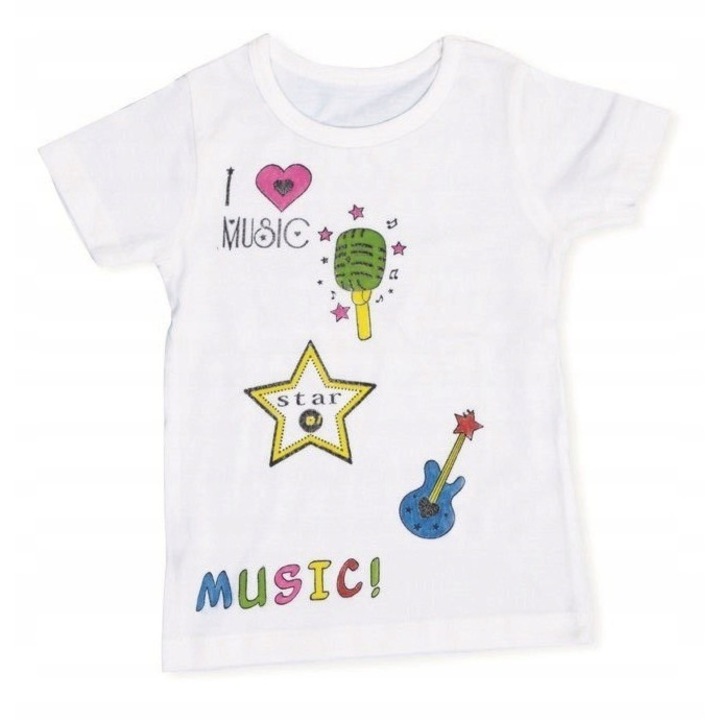 Set 10 markere pentru tesaturi Aladine, culori vii, 12cm