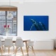 Tablou Canvas Luminos in intuneric VarioView LED Animale Balene in ocean 70 x 100 cm