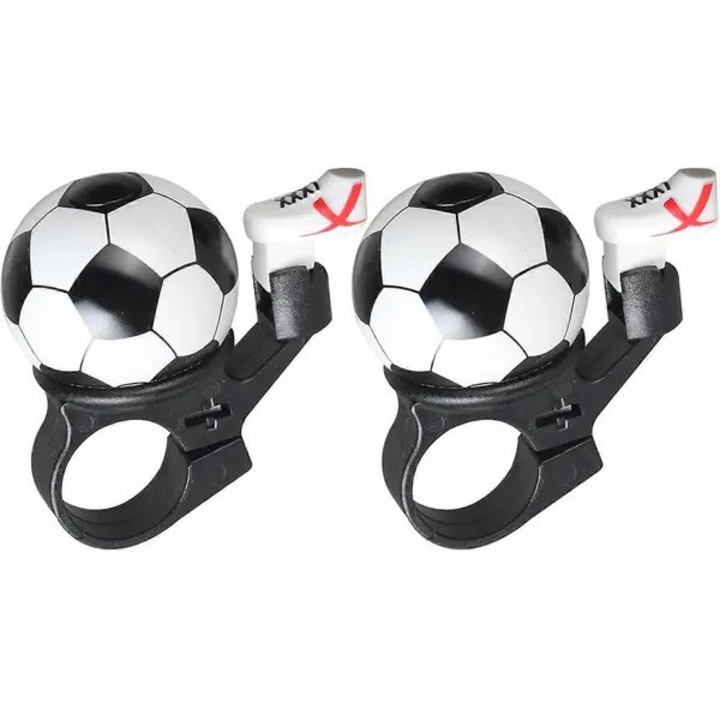 Set 2 sonerii bicicleta copii design fotbal aluminiu