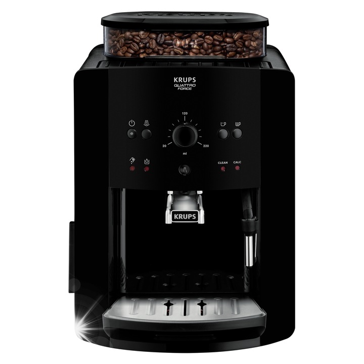 Автоматична кафемашина Krups EA8110, 1450W, черна, 36.5x24.5x33см
